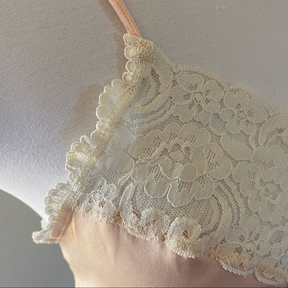 Vintage Camisole Perfect Caress  Anne Rothschild satin lace slip top peach pink - Picture 4 of 13